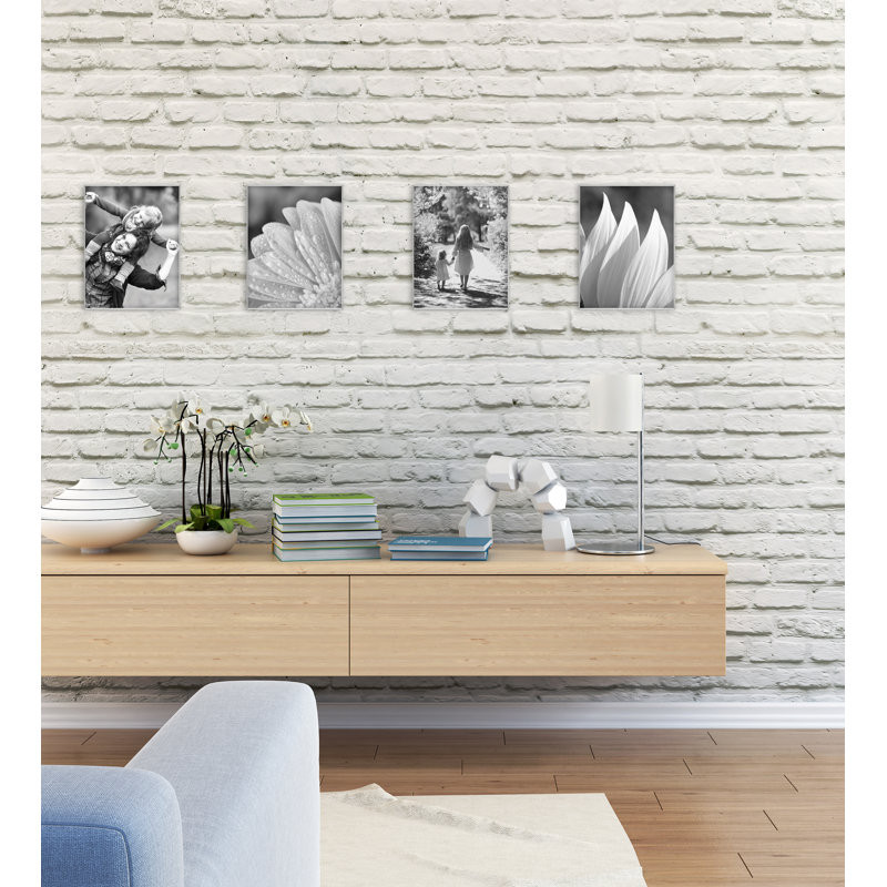 Metal Matte Picture Frame, 8" x 10", Silver