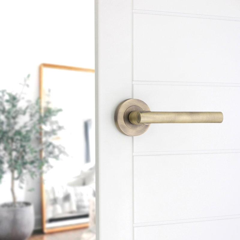 Jura Lever Door Handle, Matt Antique