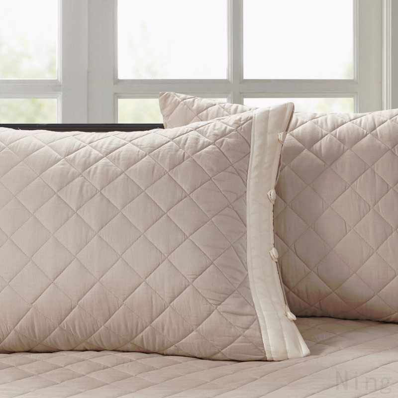 6 Piece Cotton Daybed Cover Set Khaki Daybed