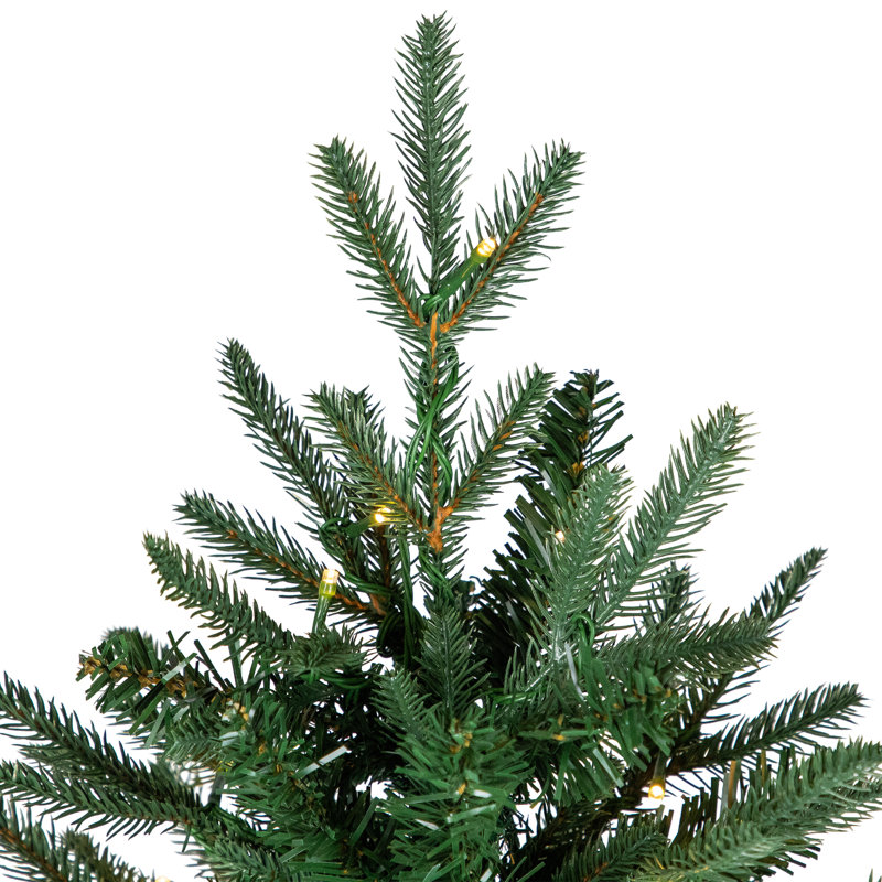 Arbre de Noël artificiel pin pré-éclairé Real Touch - DEL blanc chaud, 12'