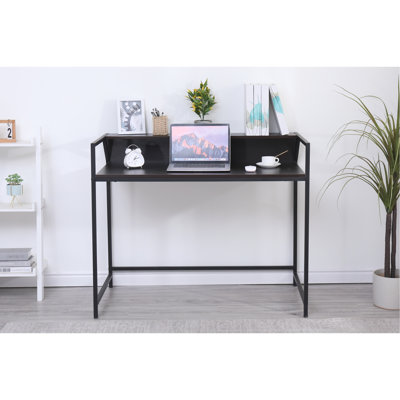Console d'entrée noire: et moderne pour les petits espaces, convient au salon, au vestibule, à la chambre à coucher, au bureau de la chambre à coucher Bureau: étroit, convient aux espaces dans le couloir de la chambre