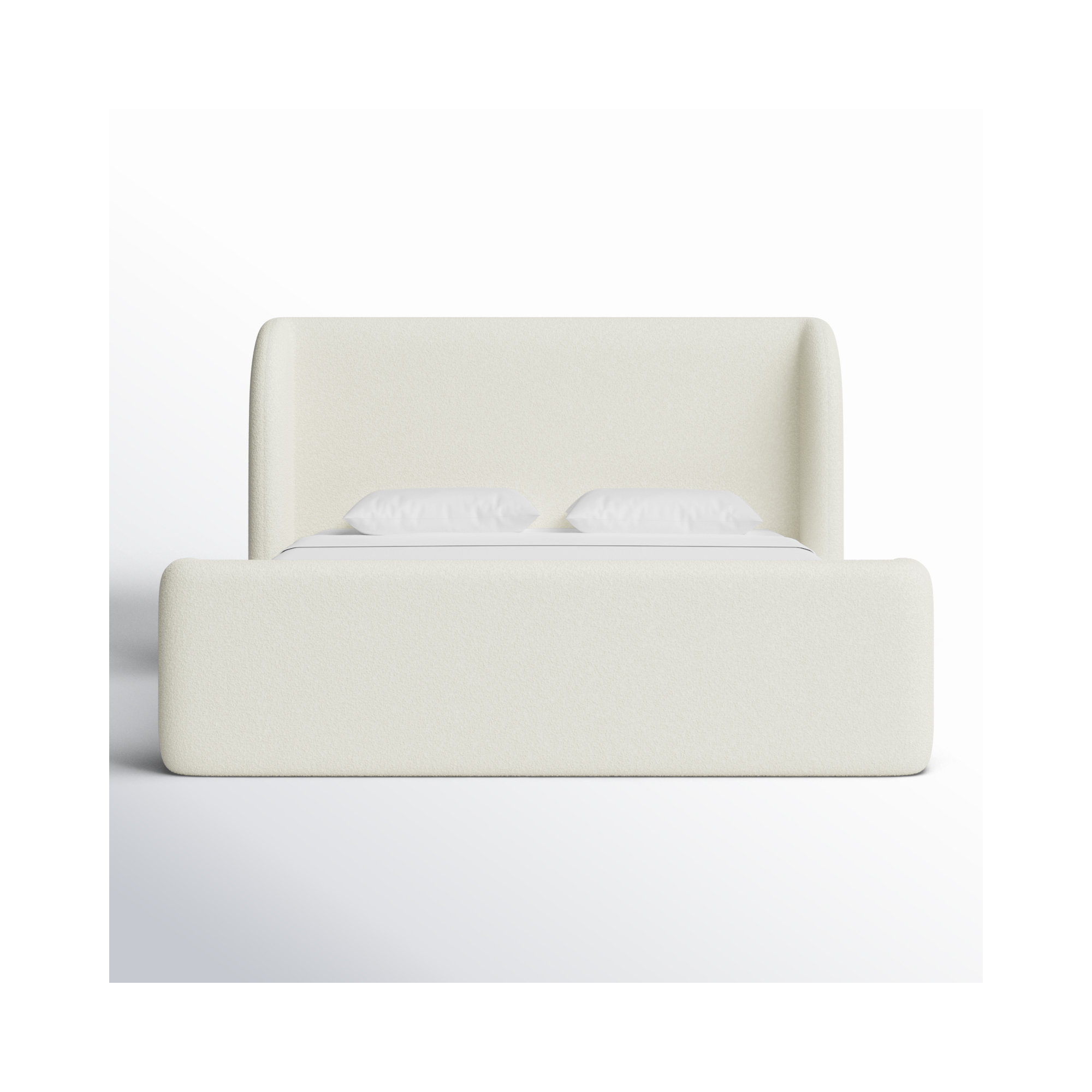 Lizzie Upholstered Storage Bed, Cream Boucle, King