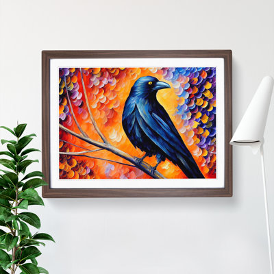 Crow Bird Vol.4 Abstract - Framed Print