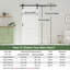 84''H Sliding Barn Door White Primed Paintable Solid+Manufactured Wood Closet Pantry Interior Doors-128604710-128721380
