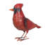 Grande statue de cardinal en métal