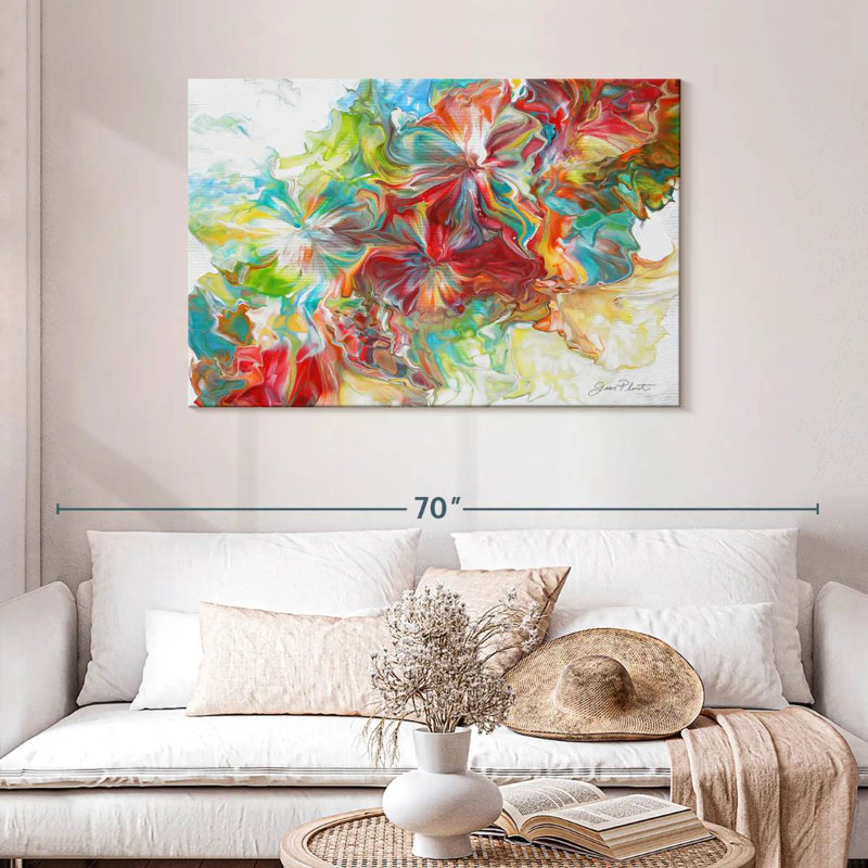Avery abstrait versant X, H 30 po x l 45 po