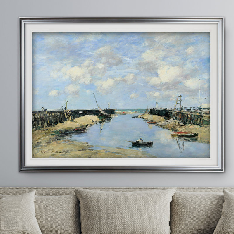 « the entry to trouville », impression, Argent, H 31 po x l 43 po x P 1,5 po