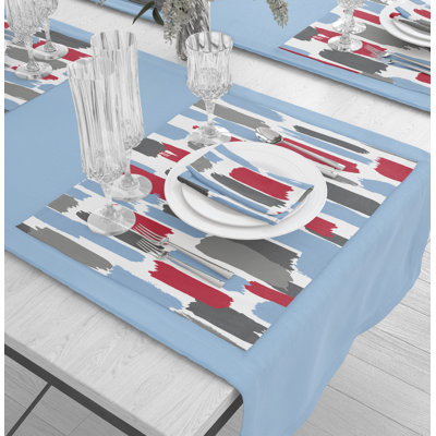 Walentina Polyester Abstract Rectangle Placemat