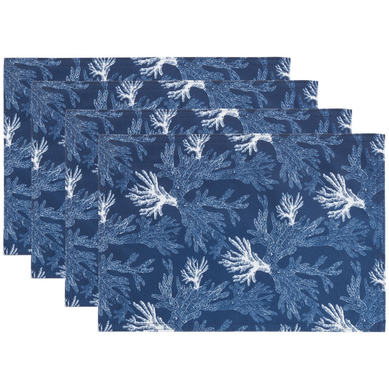 Ensemble de napperons 4 pièces Sea Coral Design