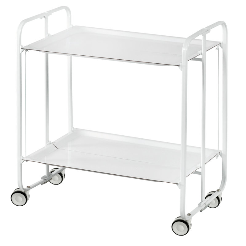Yates Serving Cart, White, White