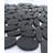 Black Flat 12" x 12" Natural Stone Pebble Mosaic Wall & Floor Tile
