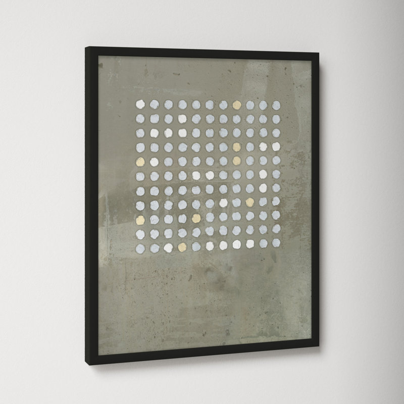 Circles In Squares 2 by Jacques Pilon, 20" H x 16" W x 1.25" D, Black