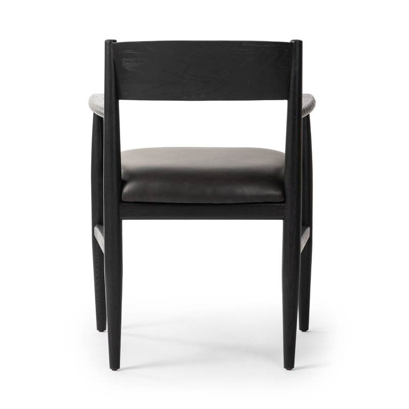 Harding Polyurethane Low Back Armchair in Black