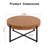 Modern Retro Splicing Round Coffee Table,Fir Wood Table Top With Gold Cross Legs Base-1938265756-1938265729
