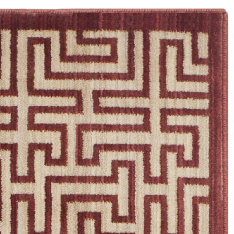 Geometric Hand Woven Area Rug, Rectangle 122 x 183 cm