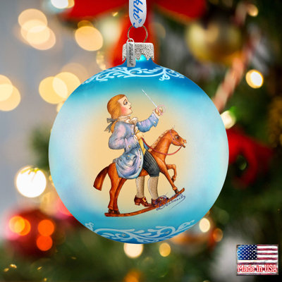3.5'' Glass Holiday Shaped Ornament