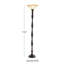 Lampe torchère sur pied 72 po Claborn Eclectic