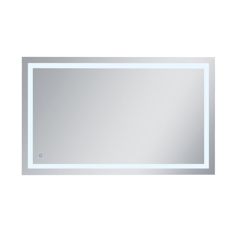 Scoles Flat LED Wall Mirror, 36" H x 60" W x 1.93" D