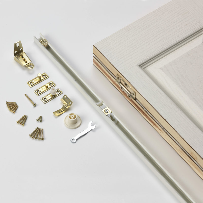 Canterbury Bi-Fold Door Primed, 198.1 cm H x 76.2cm W x 3.5cm D