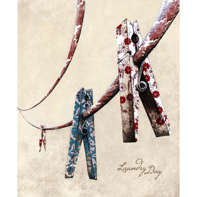 Laundry Day - Painting Print, 91cm H x 61cm W, Wrapped Canvas