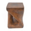 Twist Shape Side Table, Wood-Like Texture-616041424