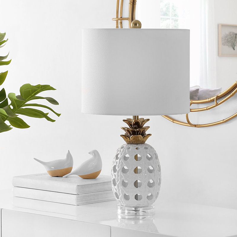 Lampe de table 24 po Aliceville, Blanc