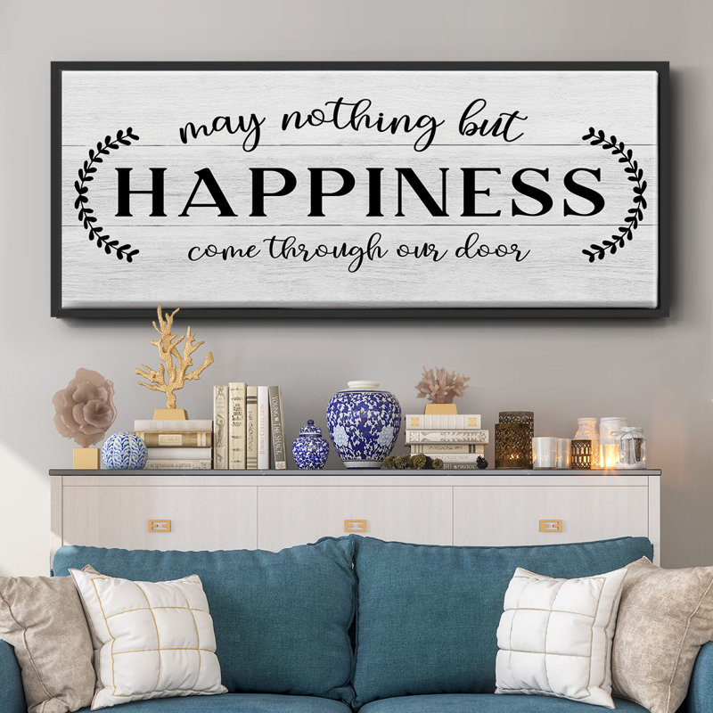 Through Our Door- Framed Canvas