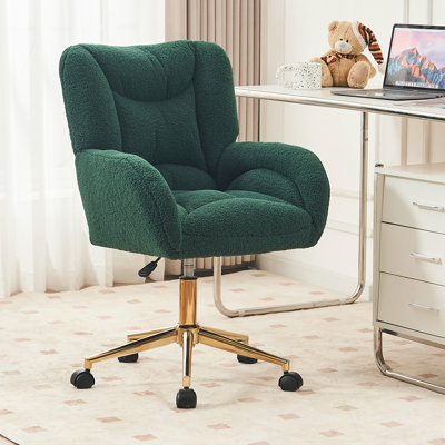 Teddy Swivel Office Chair With Metal Base