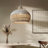 Ajshe 1 - Light Rattan Teardrop Pendant-734081285