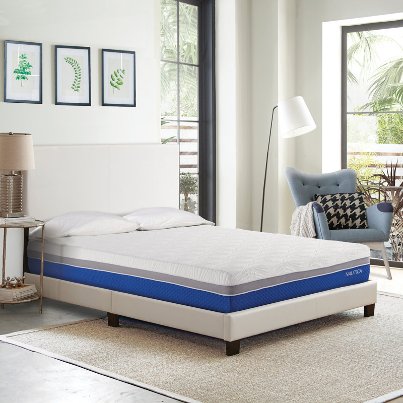 Matelas en mousse viscoélastique gélifiée Nautica Home, Très grand lit, 12"