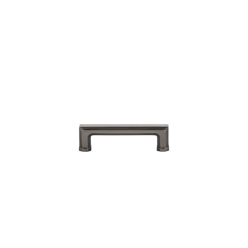 Brass Bar Pull, 3", Antique Pewter