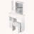Small Space Vanity with Tri-Color LED Mirror and Storage-1974724127