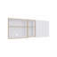 Armoire murale, 2 portes, 4 tablettes