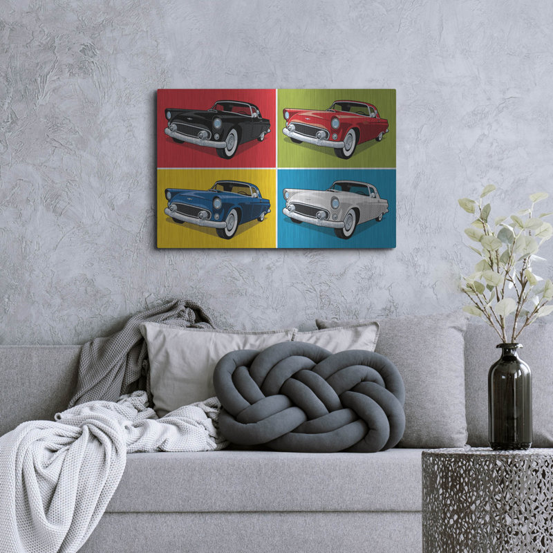 «1956 Thunderbird Classic Car» par Ron Magnes, H 24 po x l 36 po