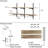 48" Long 10" Deep Floating Shelves, Height Adjustable Wall Shelf with Real Wood Board, Hanging Shelves For Wall, Floating Bookshelves For Living Room & Office, Farmhouse And Boho Decor, 2 Tier-851127051