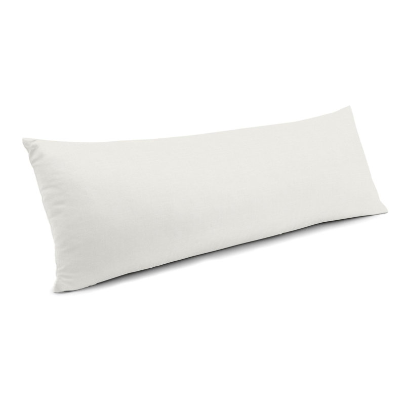 Reversible Throw Pillow, 14" x 36", Cream