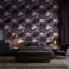 Papier peint floral mauve moderne-541406023