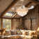 42-Inch Golden French Crystal Variable Frequency Invisible Fan Light With Remote Control, Height Adjustable