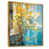 Toile avec cadre flottant or