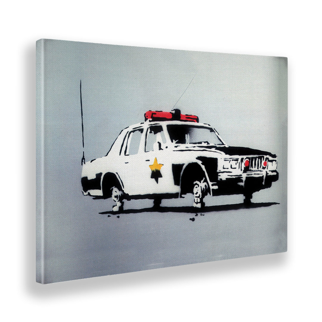 Leinwandbild Police Car von Banksy