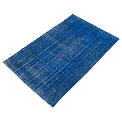 Raeyana One-of-a-Kind 5'4" X 8'4" 2000s Wool Area Rug in Blue