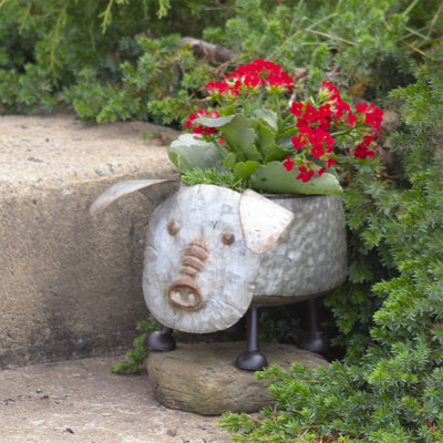 Pot à fleurs en fer thermolaqué Alandre