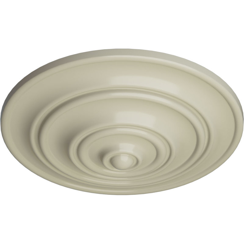 Médaillon de plafond Endurathane Classic, P 13 1/4 po x P 1/2 po (convient aux auvents jusqu'à 4 1/8 po), Jaune clair