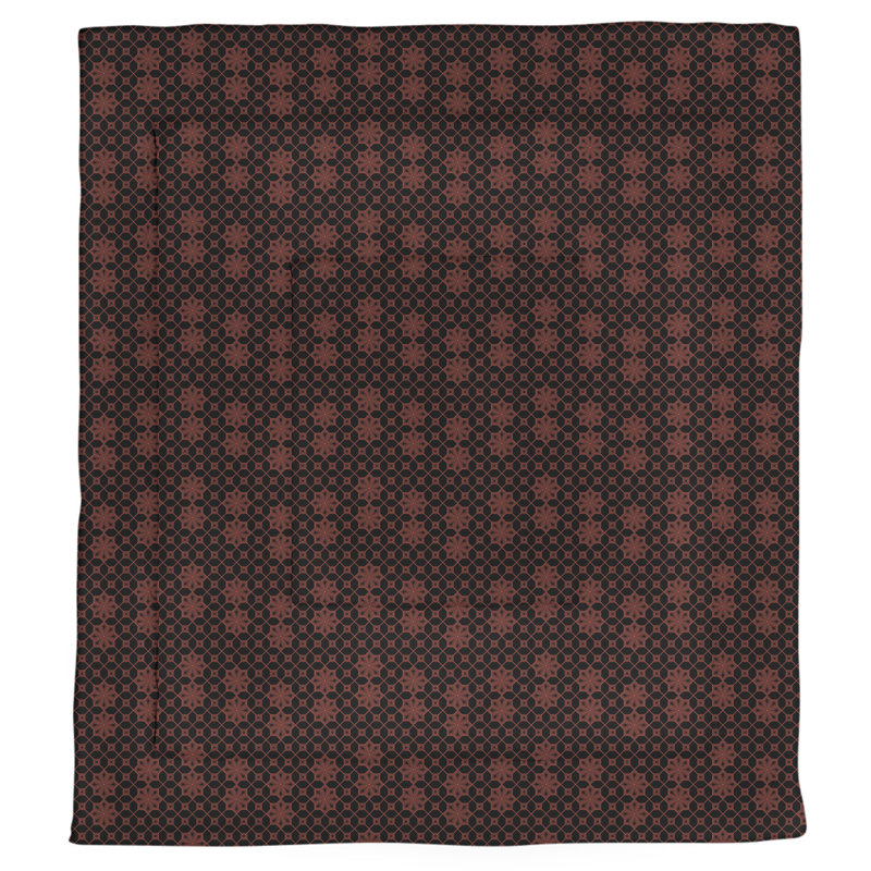 Katelyn Elizabeth Modern & Contemporary Polyester Geometric Shapes Comforter, Queen Comforter, Red/Black