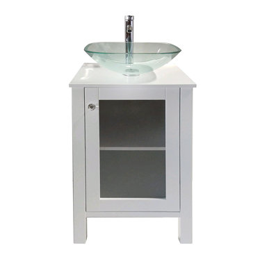 Jahzir 20 " W Freestanding Standard Free Standing 1 Single Vanity Bathroom Vanity With Top