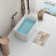 49" Acrylic Freestanding Soaking Bathtub, Square-shape Japanese Hot Tub, Chrome Overflow and Quick Drain