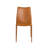 Two Pieces of Irmingard Premium All Black Leather Match Stacking Dining Chairs-1714647482-1714670963