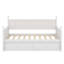 Lit de jour simple en bois avec lit gigogne et 3 tiroirs de rangement - Canapé-lit en bois de pin pour enfants, chambre d'amis, chambre à coucher