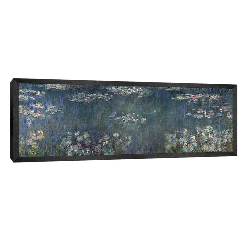 Waterlilies: Reflections, 1914-18 P by Claude Monet - Floater Frame Painting on Canvas, 182.88 cm H x 60.96 cm W x 3.175 cm D