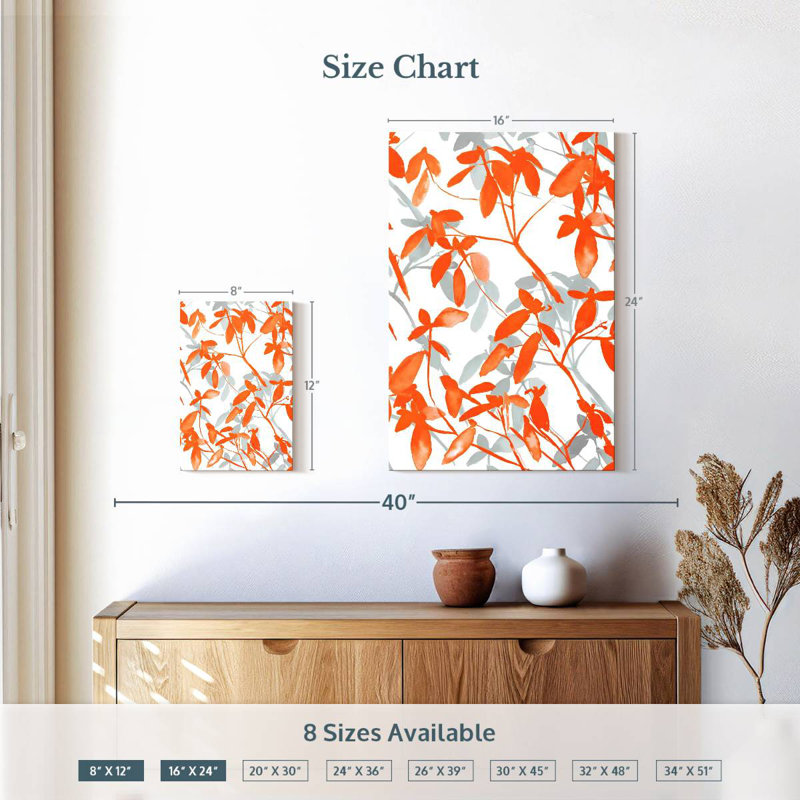 Harnek Premonition Orange, 12" H x 8" W